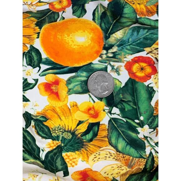 NipTuck Orange Floral Citrus One-Piece Swimsuit Size 8 - Picture 6 of 10